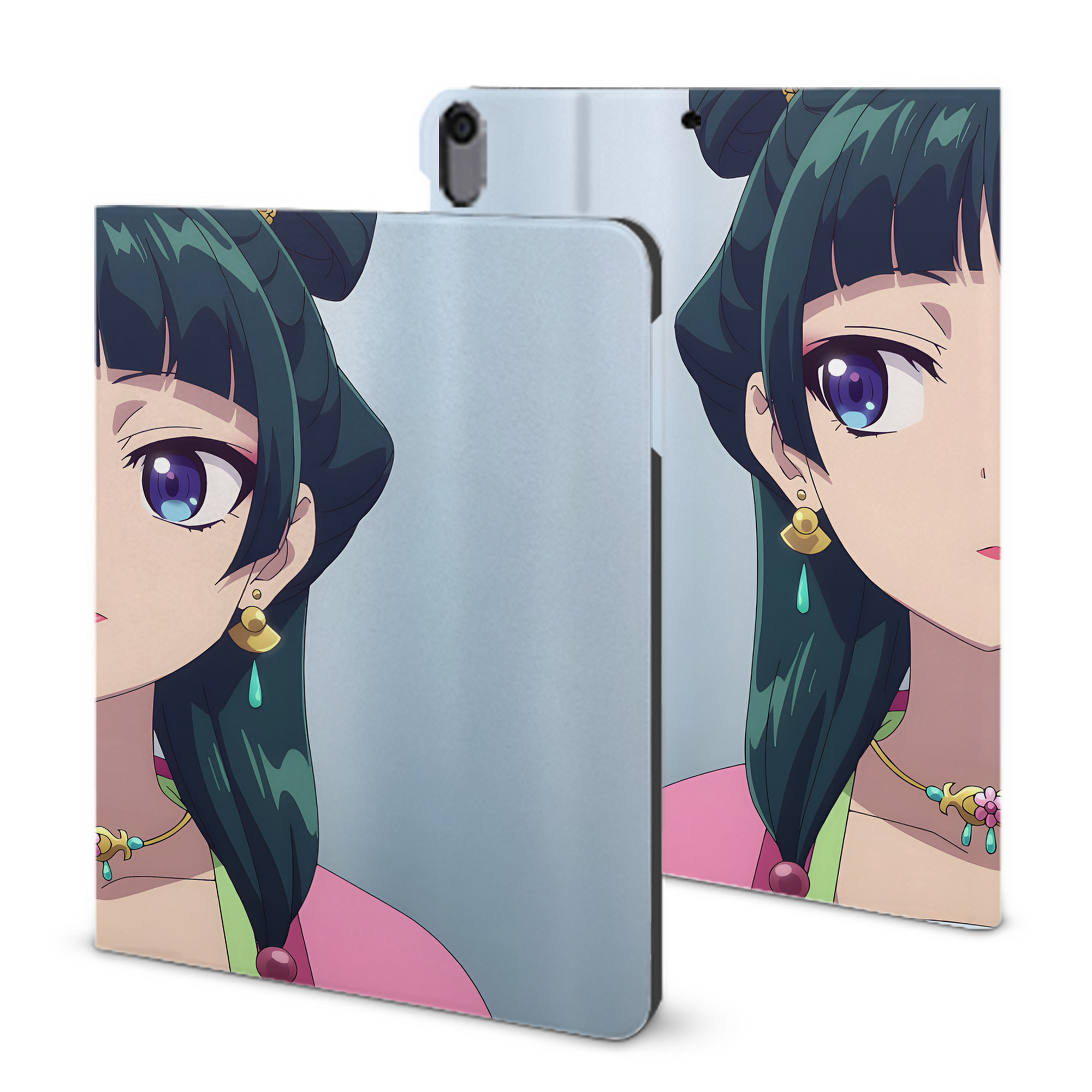 （画像用） 薬屋のひとりごと The Apothecary Diaries IPad ケース ブック型 PUレザー TPU 耐衝撃 軽量 薄型 ペン収納なし 全面保護 IPad 各モデル対応